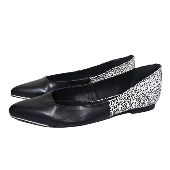 Circus By Sam Edelman Ellissa Abstract Pointed Toe Flat Sz 6M - Picture 1 of 7